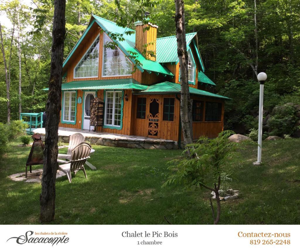 Chalets de la Riviere Sacacomie Villa Saint-Alexis-des-Monts Exterior foto