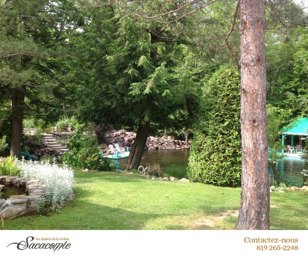Chalets de la Riviere Sacacomie Villa Saint-Alexis-des-Monts Exterior foto