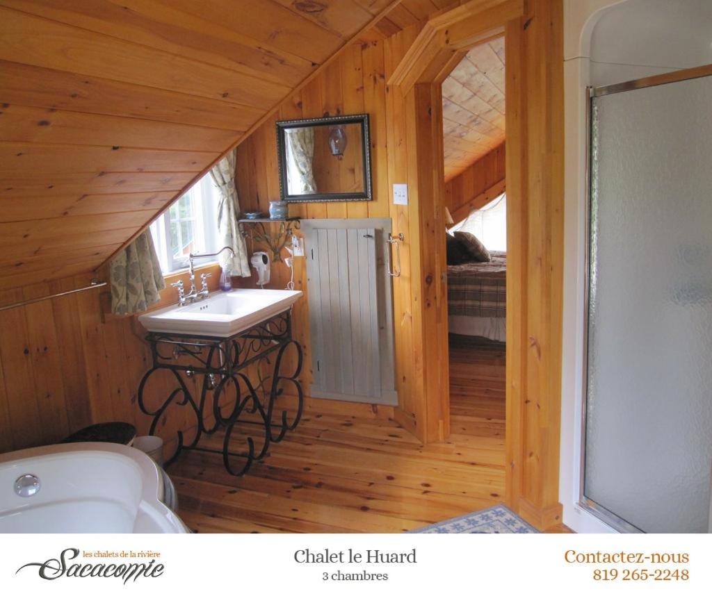 Chalets de la Riviere Sacacomie Villa Saint-Alexis-des-Monts Exterior foto