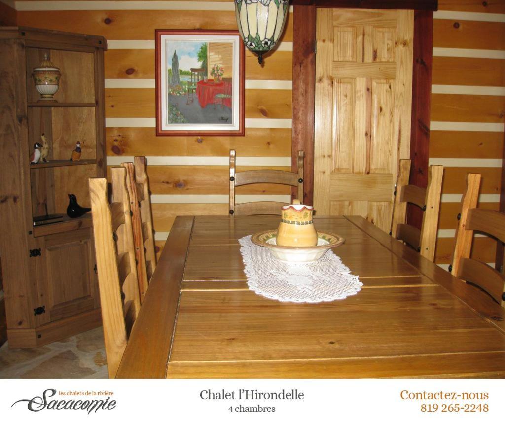 Chalets de la Riviere Sacacomie Villa Saint-Alexis-des-Monts Exterior foto