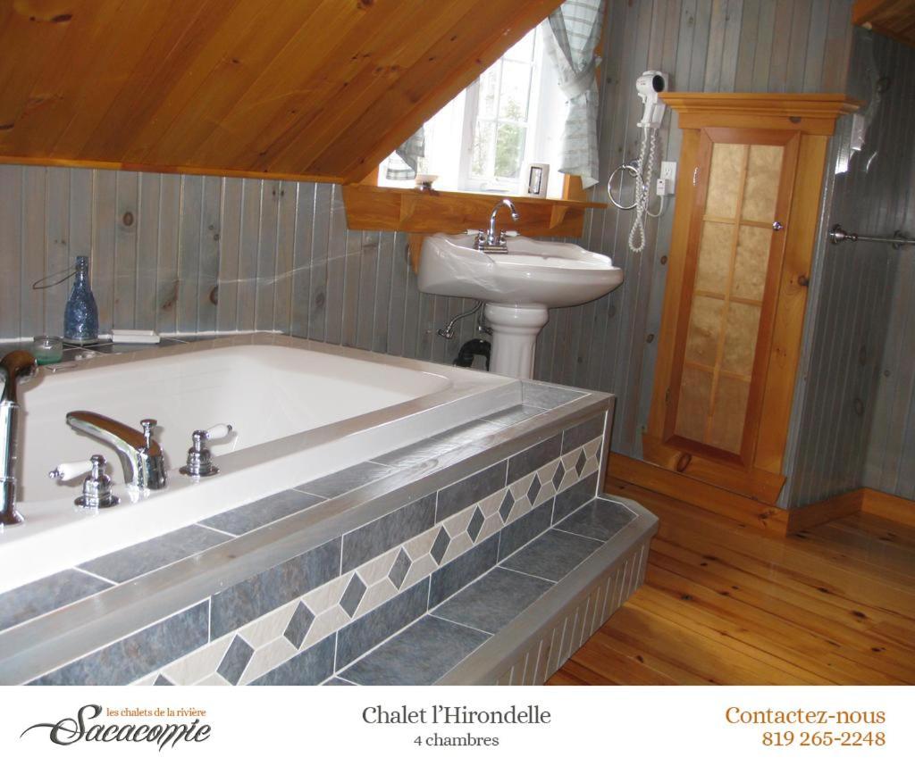 Chalets de la Riviere Sacacomie Villa Saint-Alexis-des-Monts Exterior foto