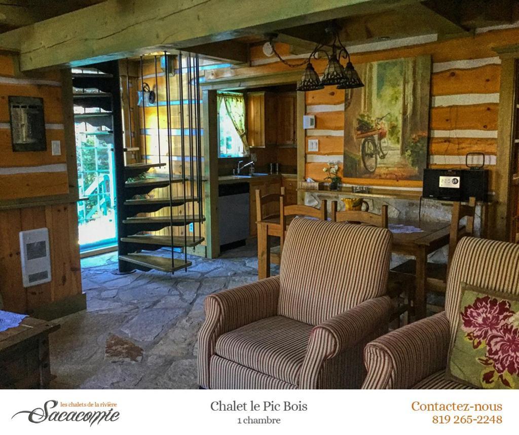 Chalets de la Riviere Sacacomie Villa Saint-Alexis-des-Monts Exterior foto